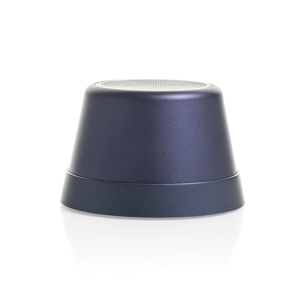 Nivio magnetischer 5W-Speaker aus RCS recyceltem Aluminium – blau