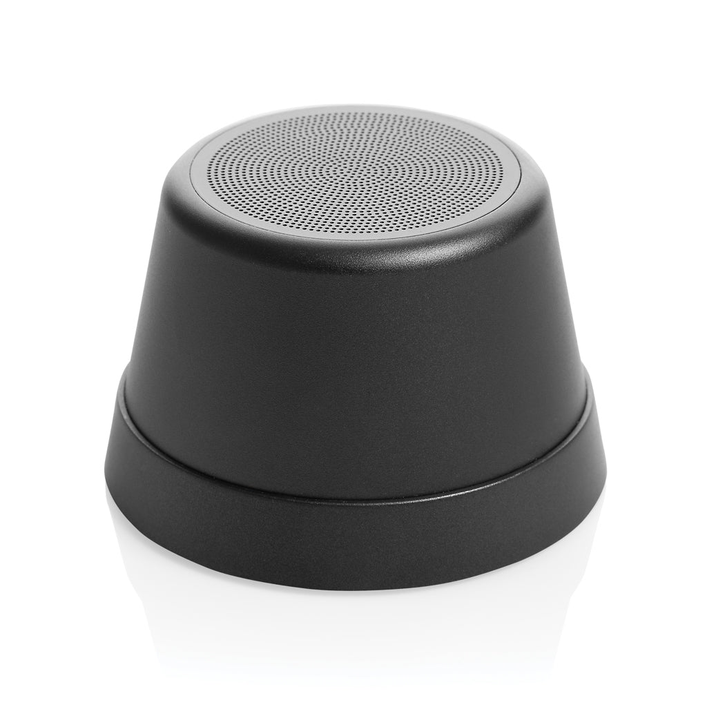 Nivio magnetischer 5W-Speaker aus RCS recyceltem Aluminium – schwarz