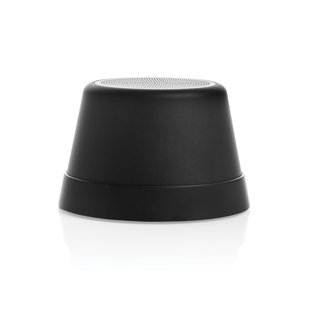 Nivio magnetischer 5W-Speaker aus RCS recyceltem Aluminium – schwarz