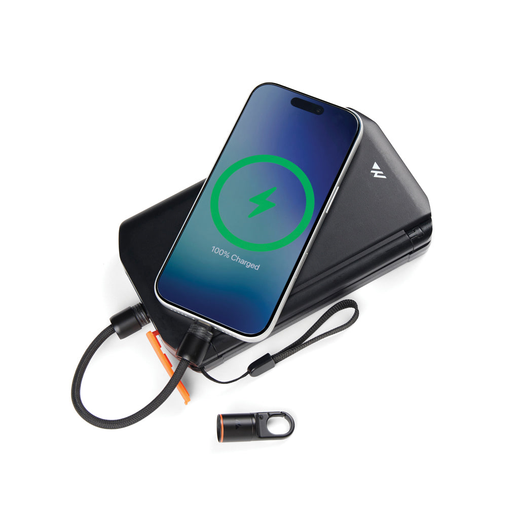 Nordic Drift Everest USB-C 60W-Schnellladekabel m. Karabiner