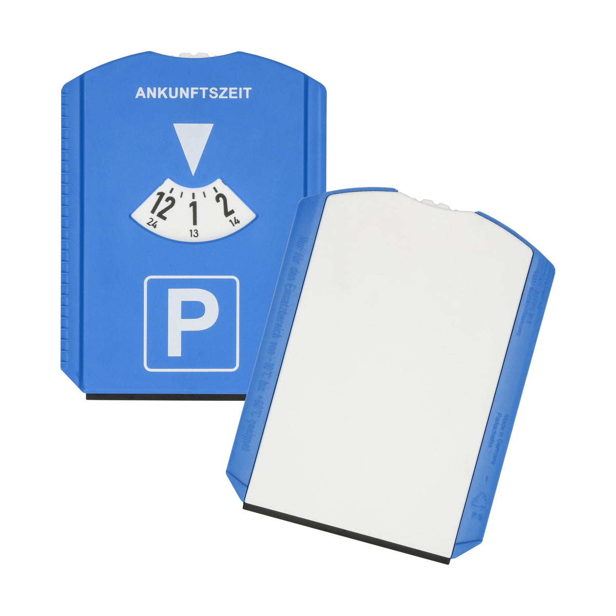 Parkscheibe „Basic“ – Blau / Weiß