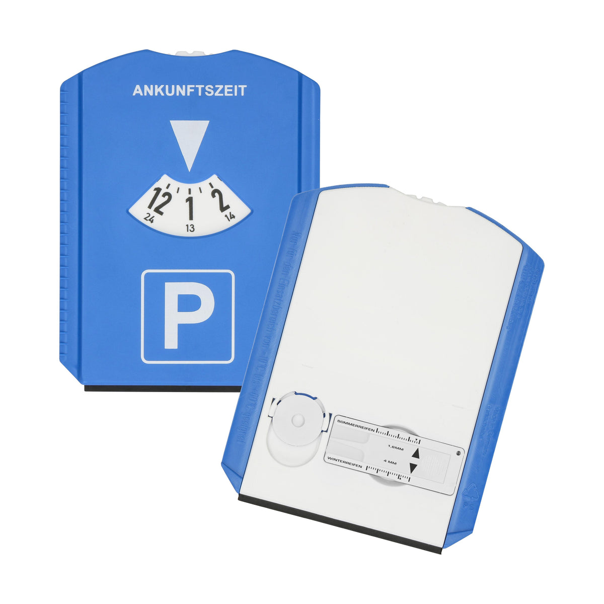 Parkscheibe „Profi“ – Blau / Weiß (00301)