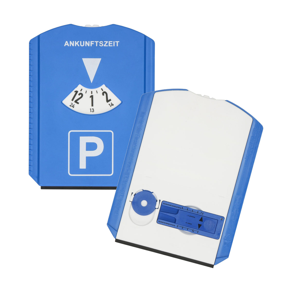 Parkscheibe „Profi“ – Blau / Weiß (00305)
