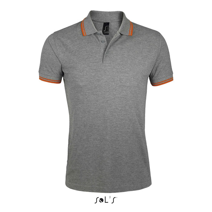 Melange Grau/Orange