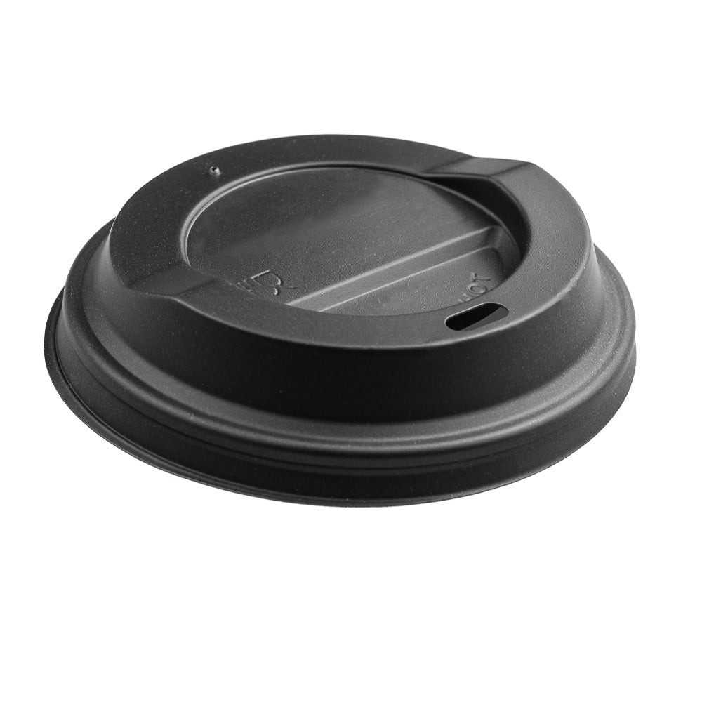 PE Deckel für Becher schwarz, 90 mm