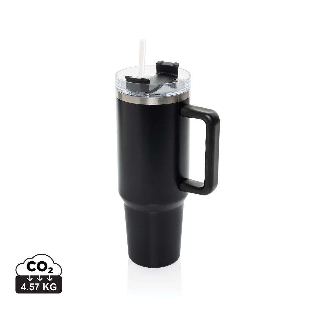 Peakflow Becher aus RCS recyceltem Stainless Steel 1200ml – schwarz