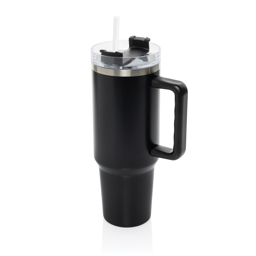 Peakflow Becher aus RCS recyceltem Stainless Steel 1200ml – schwarz