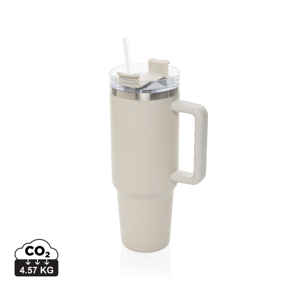 Peakflow Becher aus RCS recyceltem Stainless Steel 1200ml – warm brown