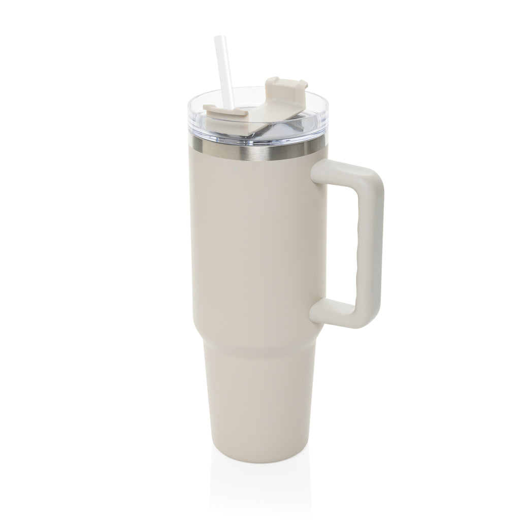 Peakflow Becher aus RCS recyceltem Stainless Steel 1200ml – warm brown