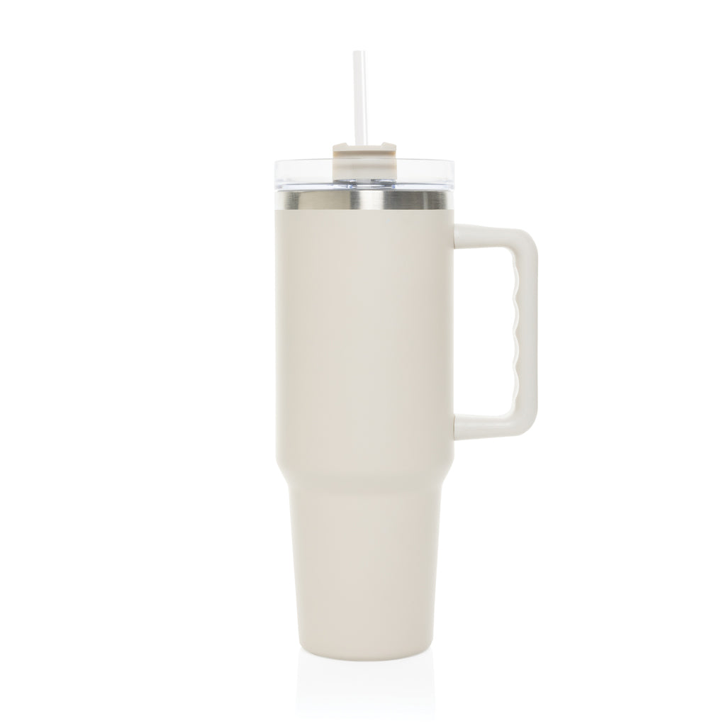 Peakflow Becher aus RCS recyceltem Stainless Steel 1200ml – warm brown