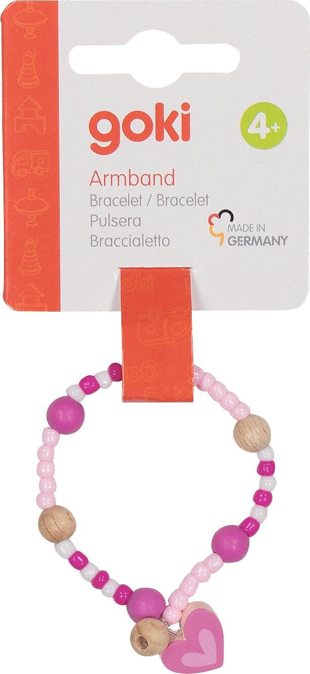 Perlenschmuck für Kinder mit Blumen und Einhorn von goki – weitere Ansicht