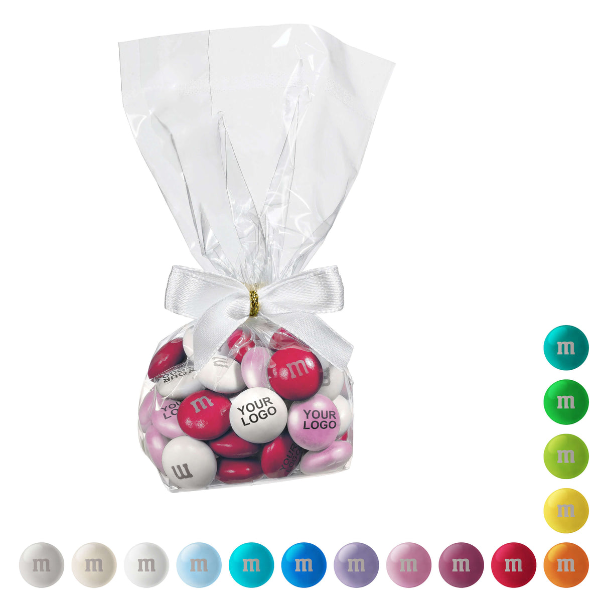 Personalisierte M&M’S im Tütchen mit Schleife, 40 g