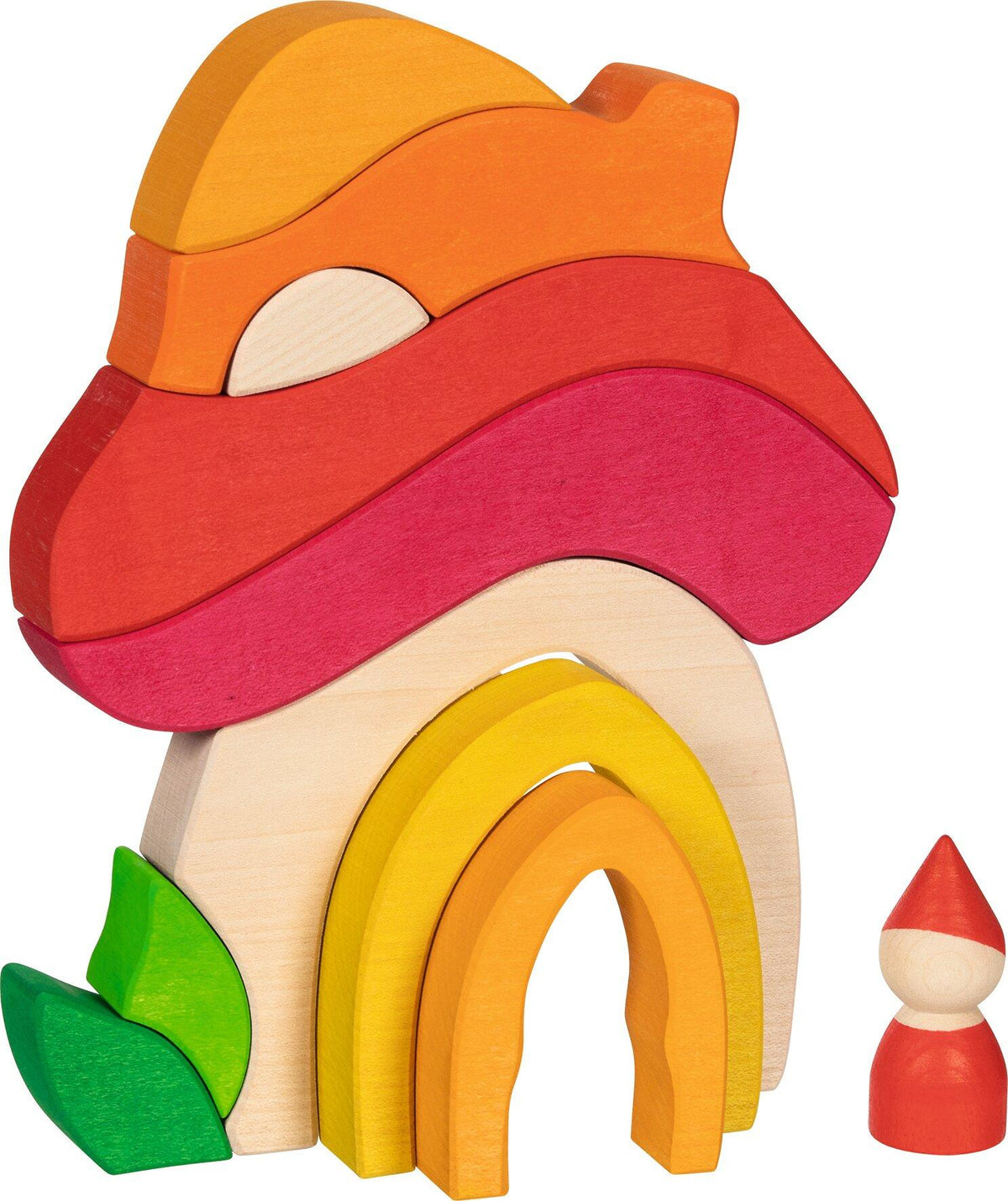 Pilzhäuschen Set aus elf Holzteilen von goki