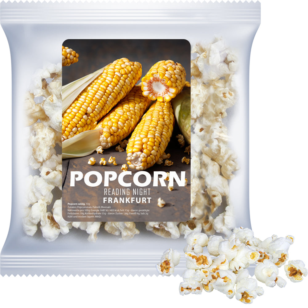 Popcorn Duo in der Maxi XL Tüte mit Etikett