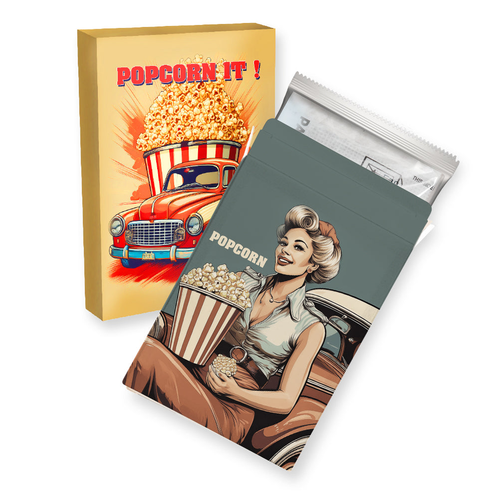Popcorn und Müsli Mix in der Faltschachtel – Mikrowellen Popcorn süß, ca. 100 g