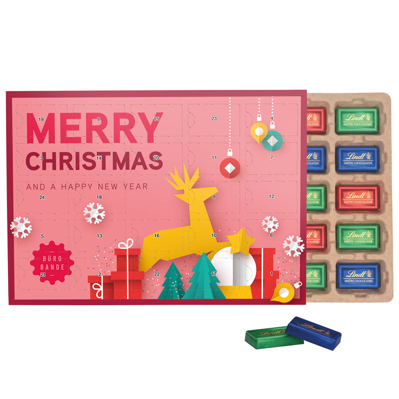 Premium Tisch Adventskalender Eco