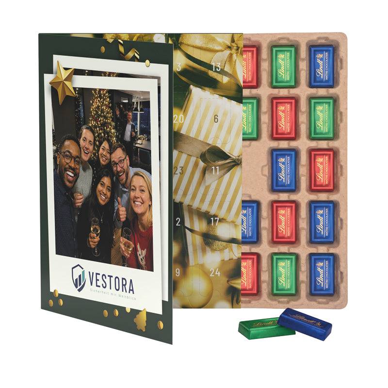 Premium Tisch Adventskalender Flip Cover Eco Hochformat