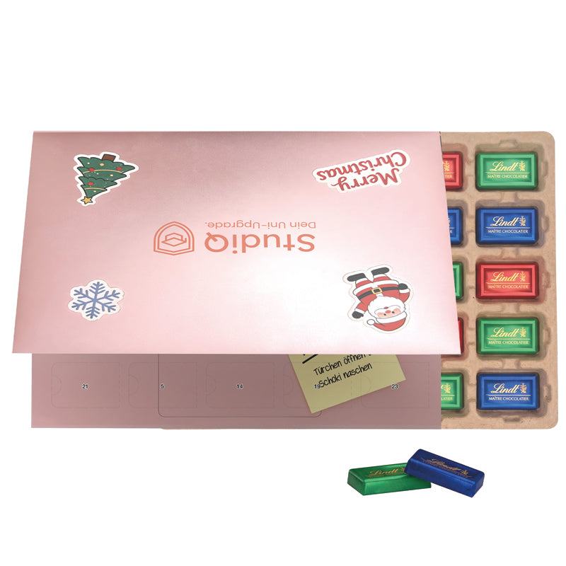 Premium Tisch Adventskalender Flip Cover Eco Querformat