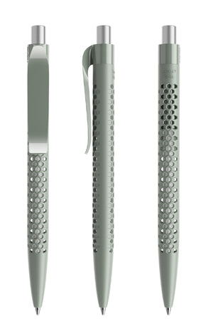 prodir QS40 True Biotic Kugelschreiber in jade mit silber satiniertem Druckknopf