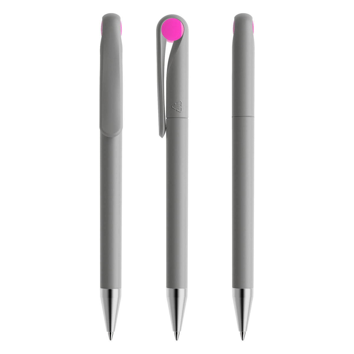 prodir DS1 Drehkugelschreiber matt mit Metallspitze – Delfingrau / Pink M70-X23