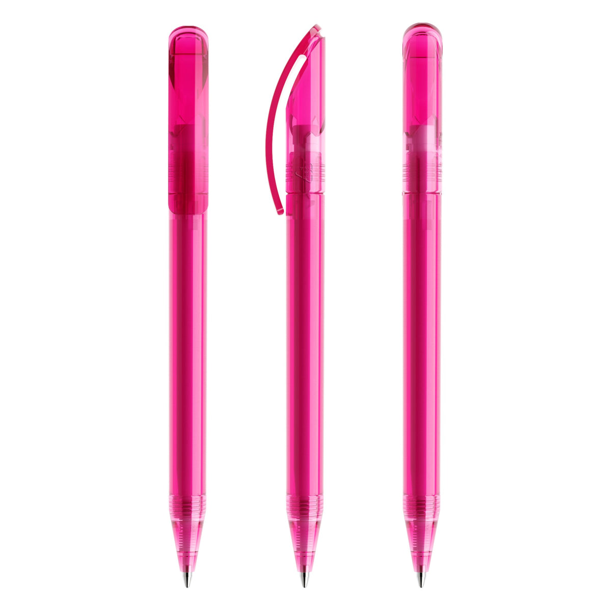 prodir DS3 Drehkugelschreiber transparent – Pink T25