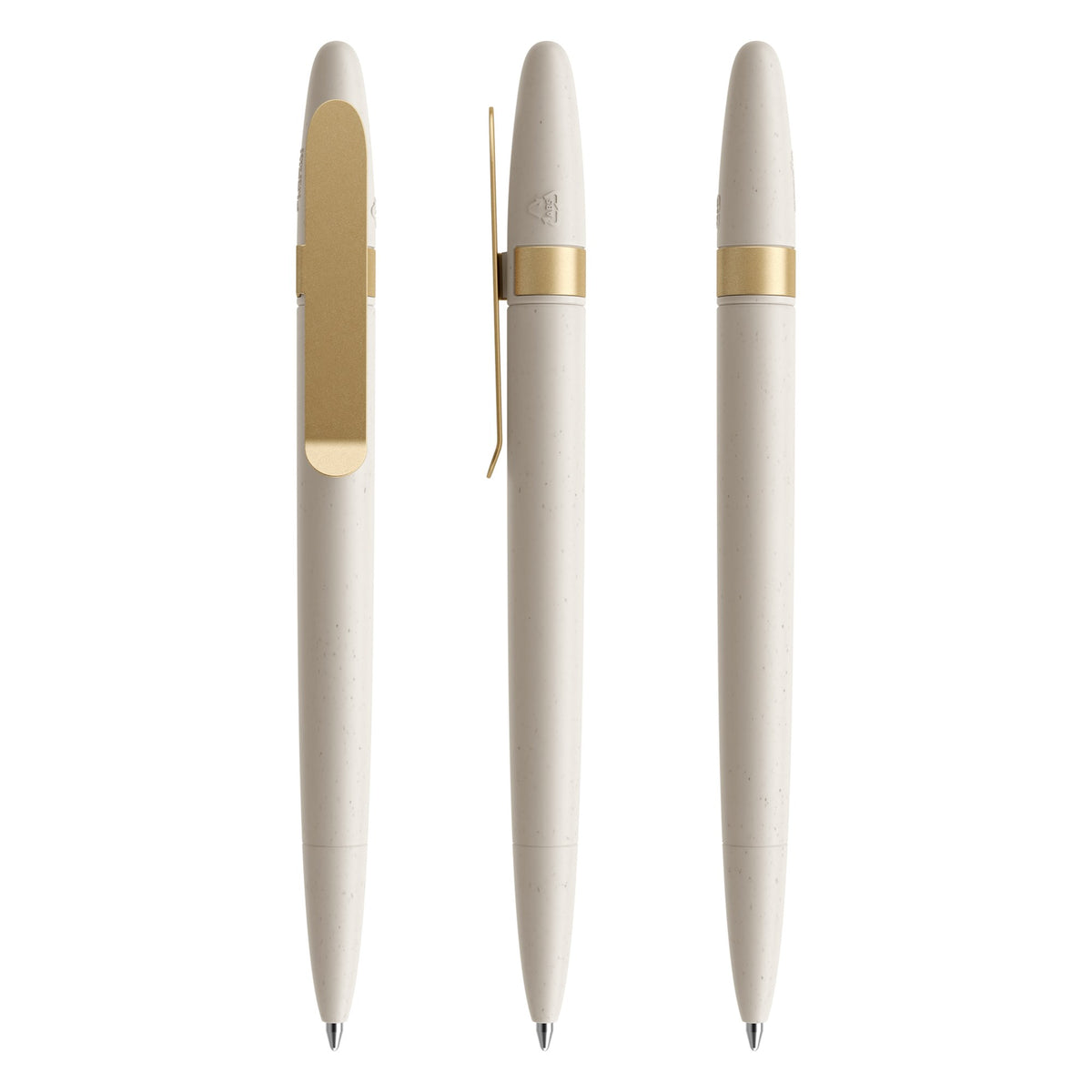 prodir DS5 Shell Drehkugelschreiber mit Metallclip – Muschel / Gold satiniert E03-S13