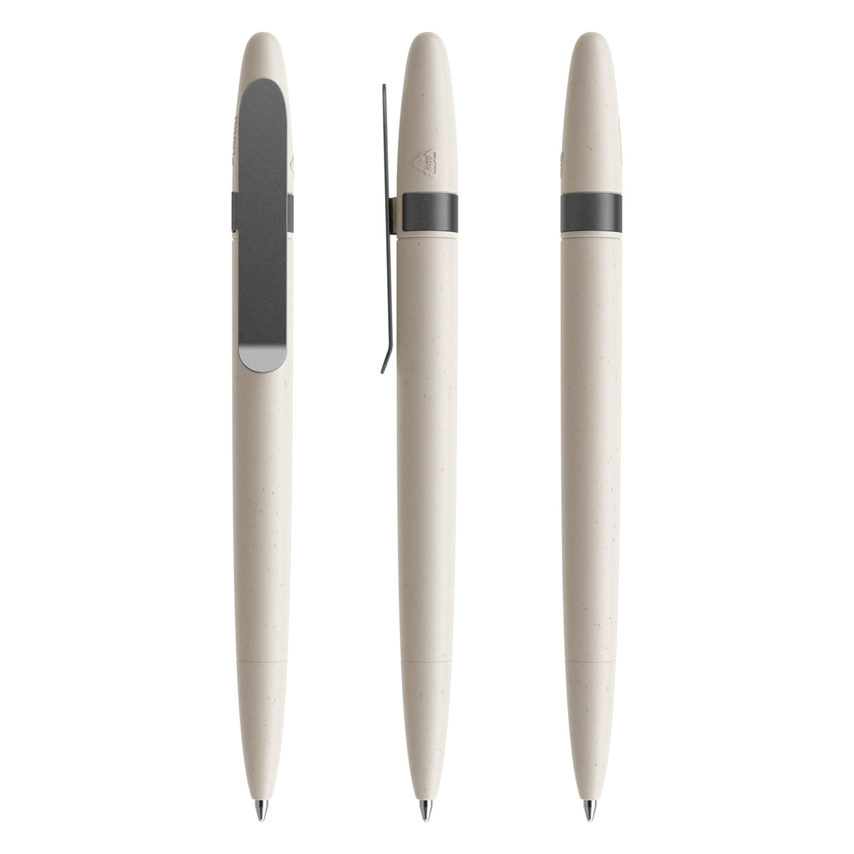 prodir DS5 Shell Drehkugelschreiber mit Metallclip – Muschel / Graphit satiniert E03-S75