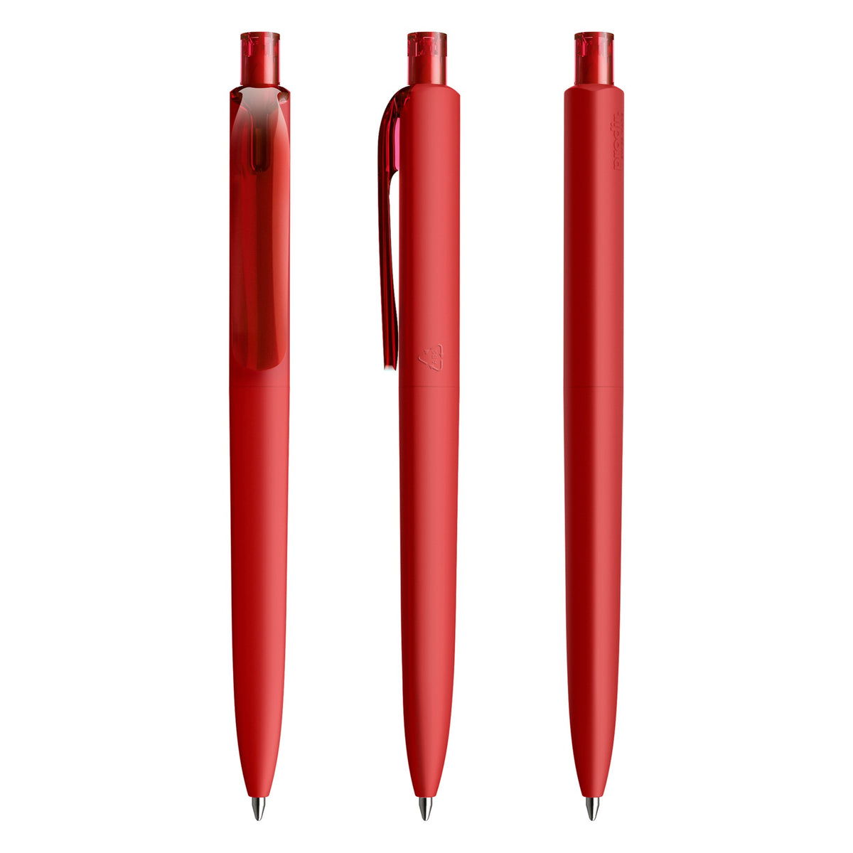prodir DS8 Druckkugelschreiber Soft Touch – Dunkelrot R21