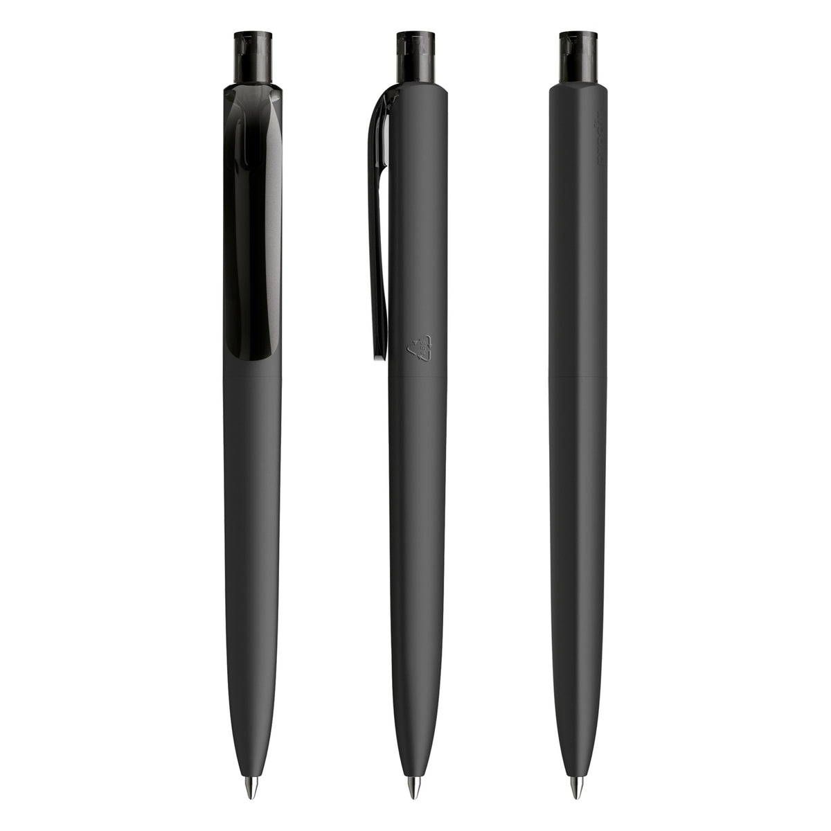 prodir DS8 Druckkugelschreiber Soft Touch – Schwarz R75