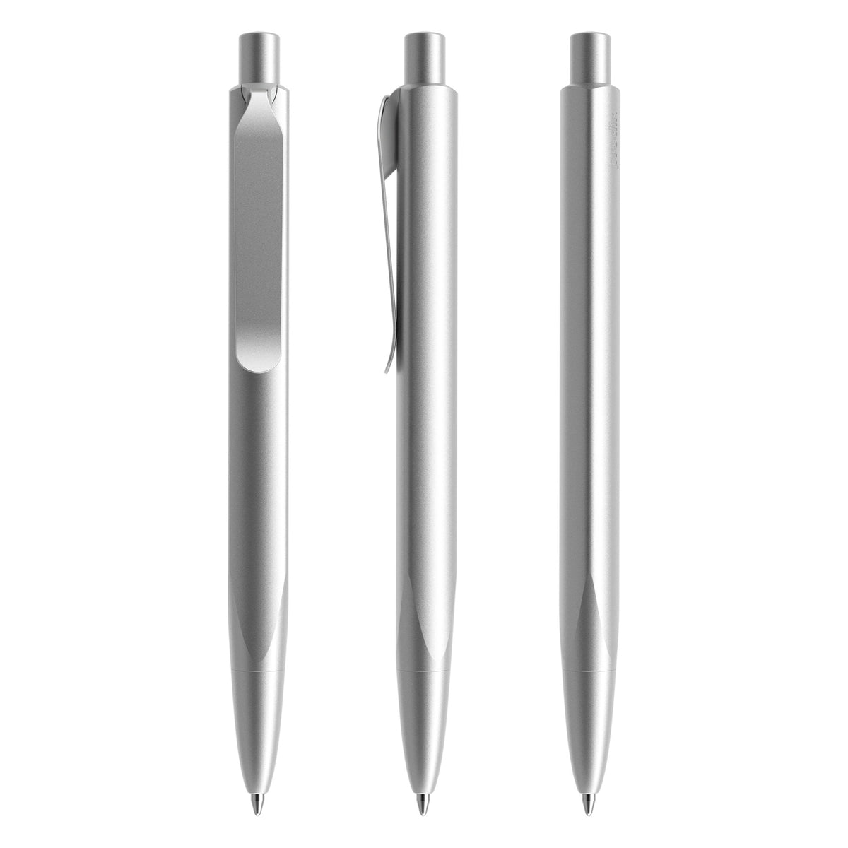 prodir MS8 Druckkugelschreiber Aluminium satiniert – Silber / Silber satiniert S70-S70 S