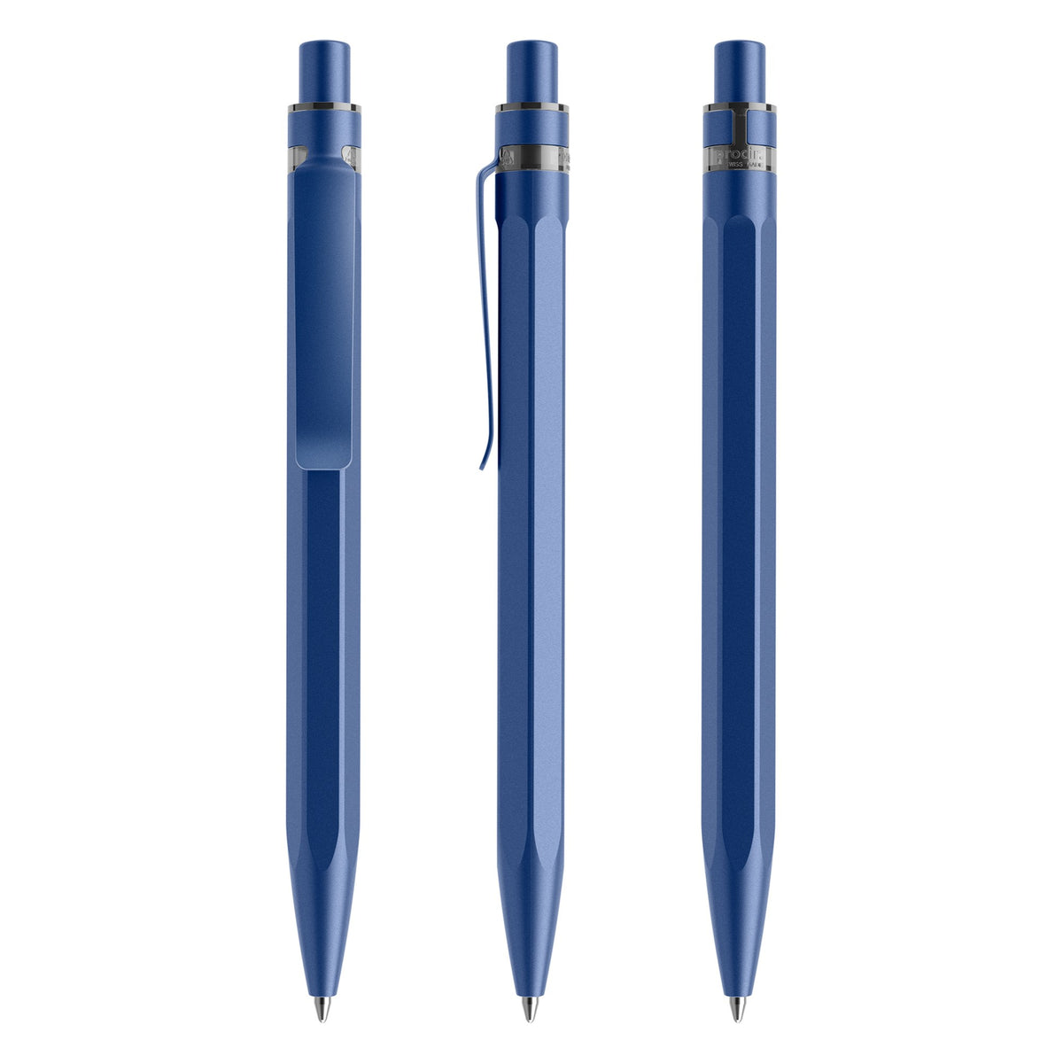 prodir QS50 Stone Druckkugelschreiber mit Mineralien – Sideralblau / Sideralblau satiniert Q61-S61 S