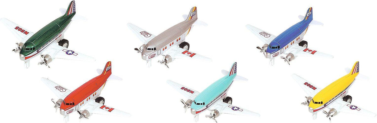 Propellerflugzeuge aus Spritzguss 12er Set von goki