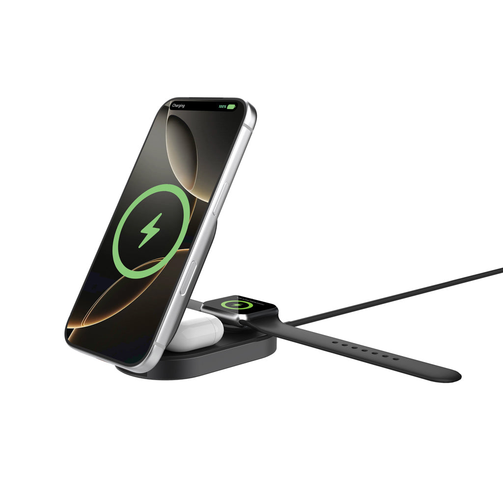 Quantum Ultra-Fast 3-in-1 25W faltbarer Wireless Charger