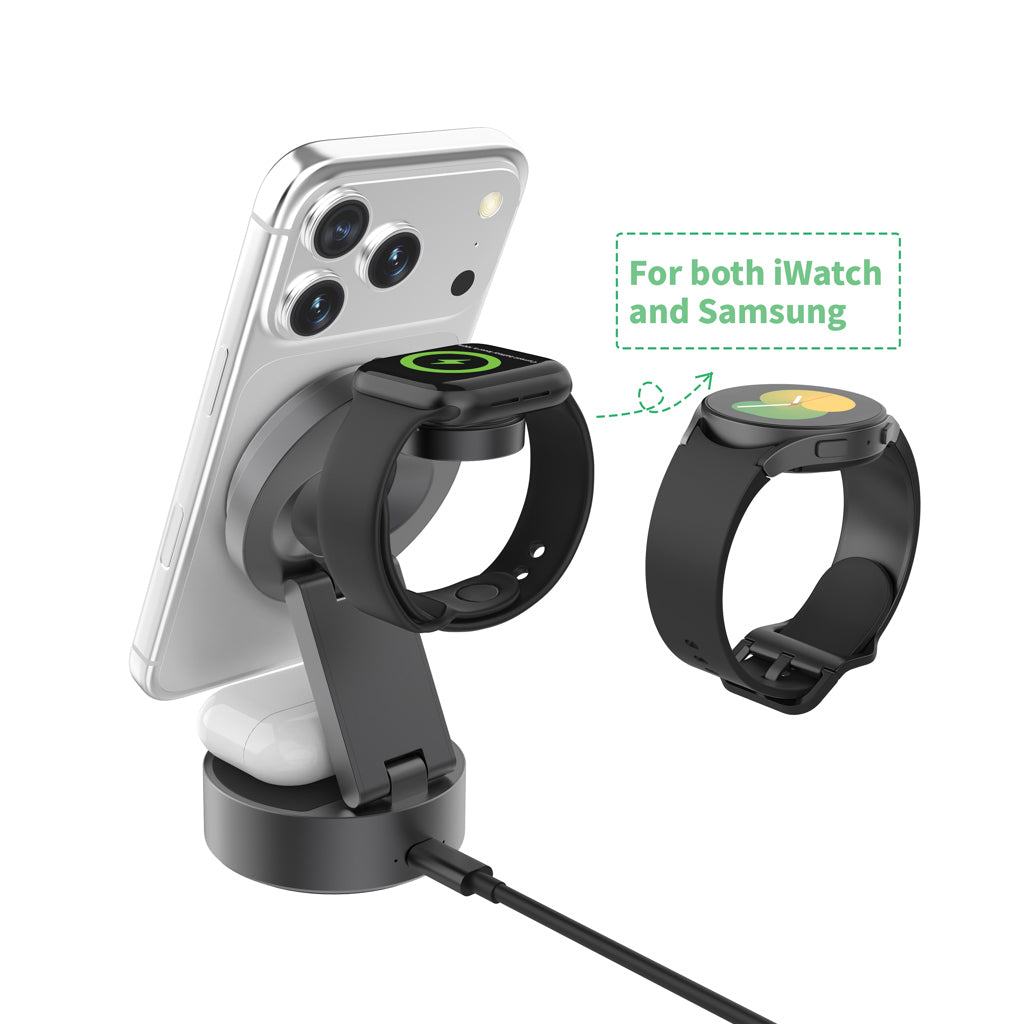 Quantum ultraschnelles kabelloses 3-in-1 25W RCS Ladegerät