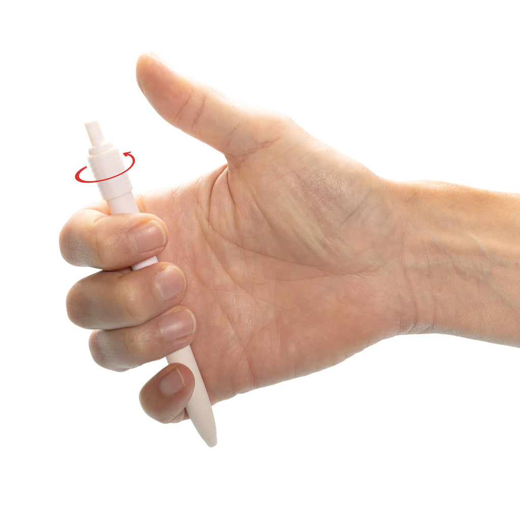 Quill-Anti-Stress-Stift aus GRS rec. rABS – weiß