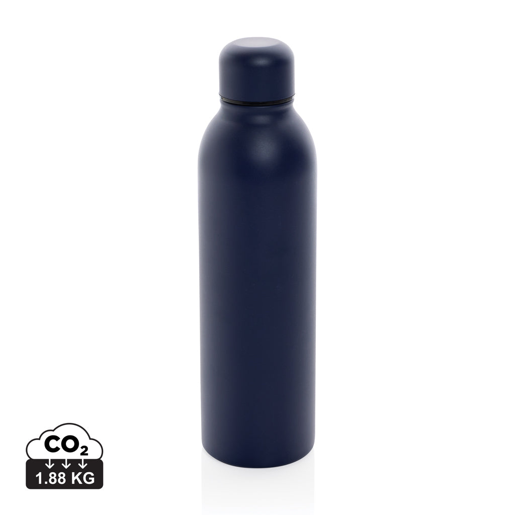 RCS recycelte Stainless Steel Vakuumflasche – navy blau
