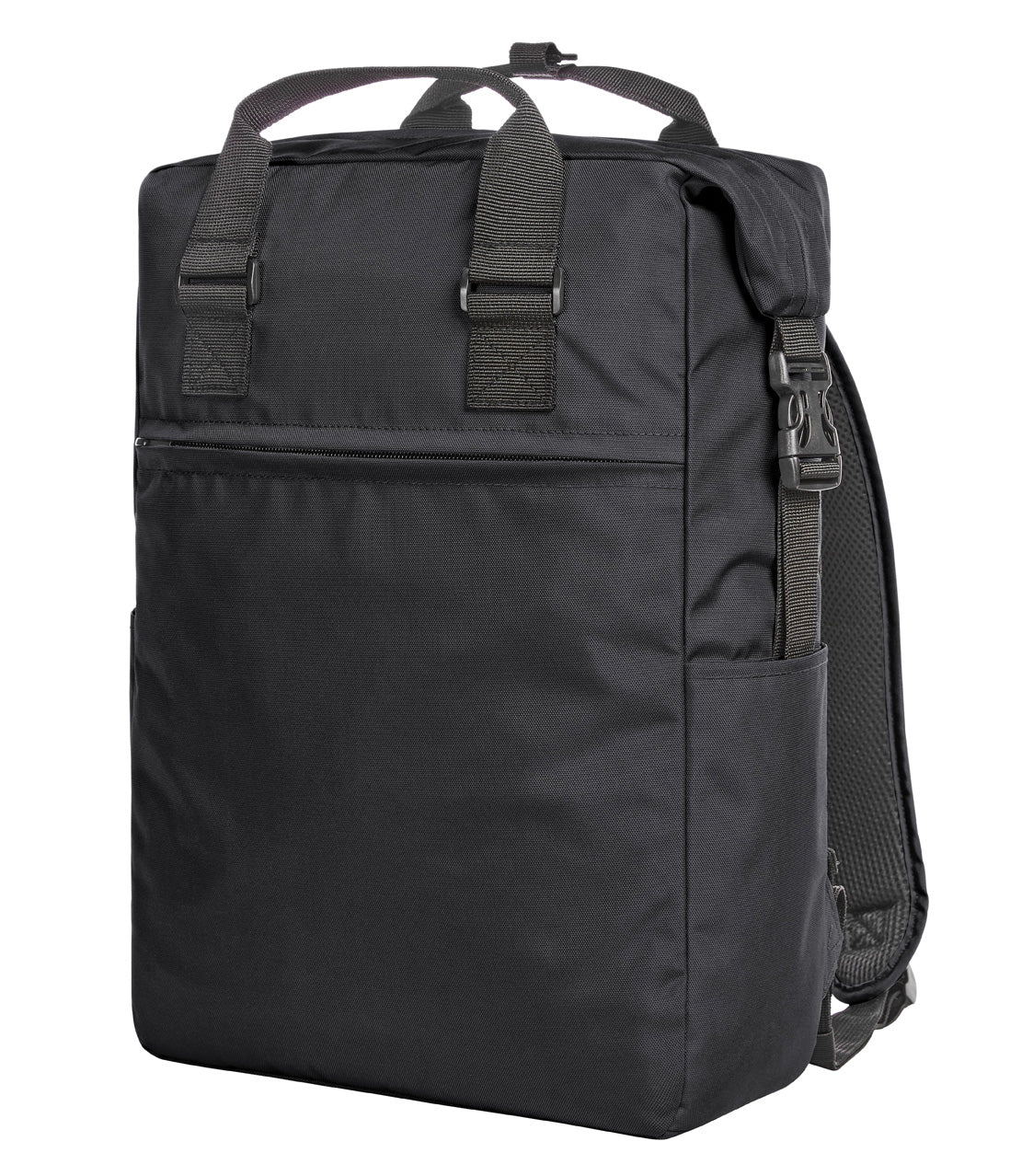 Rechteckiger Laptoprucksack mit Steckschnallen