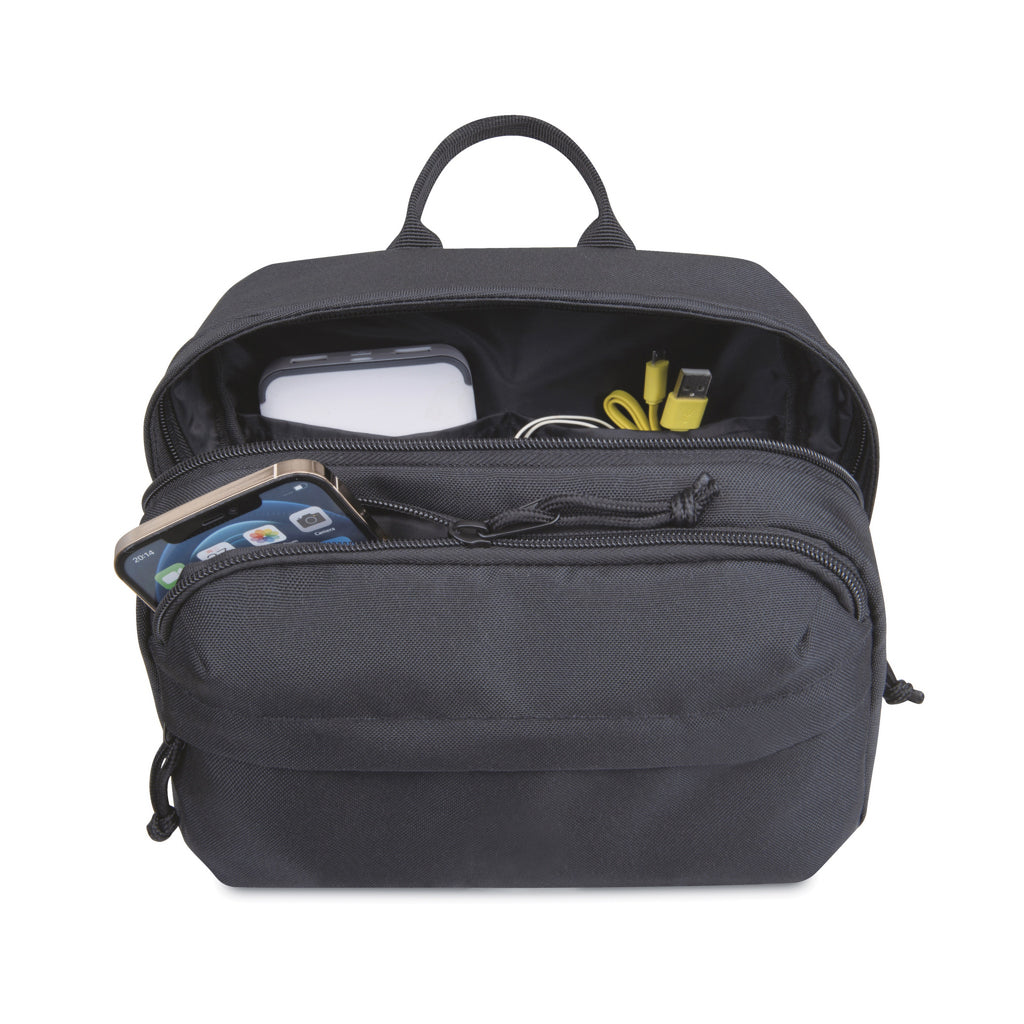 Renew AWARE™ rPET Kosmetiktasche – schwarz