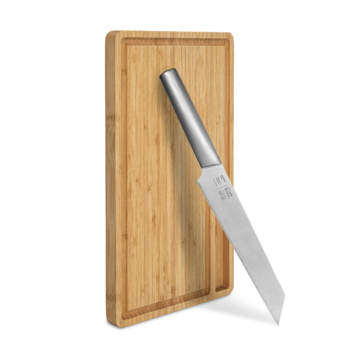 RICHARTZ CHEF de cuisine Chefmesser mit Schneidbrett – Ansicht schräg