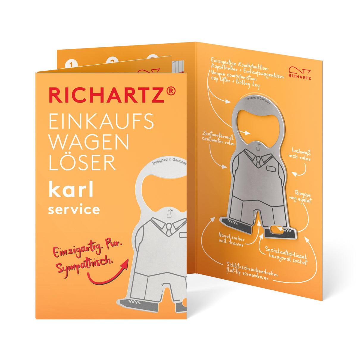 RICHARTZ Einkaufswagenlöser karl service Kundenservice – Verpackung