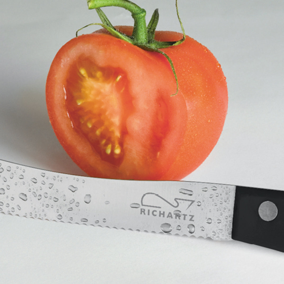 RICHARTZ FRÜHSTÜCK cut and eat black Messer mit Brett – Ansicht