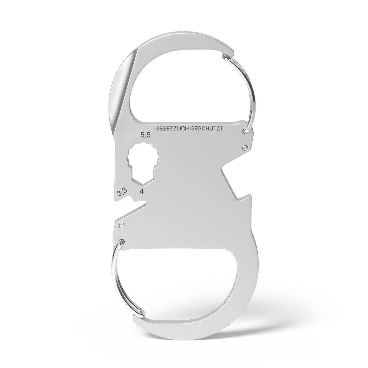 RICHARTZ KEY ORGANIZER classic 2 mit zwei Karabinern – Vorderseite