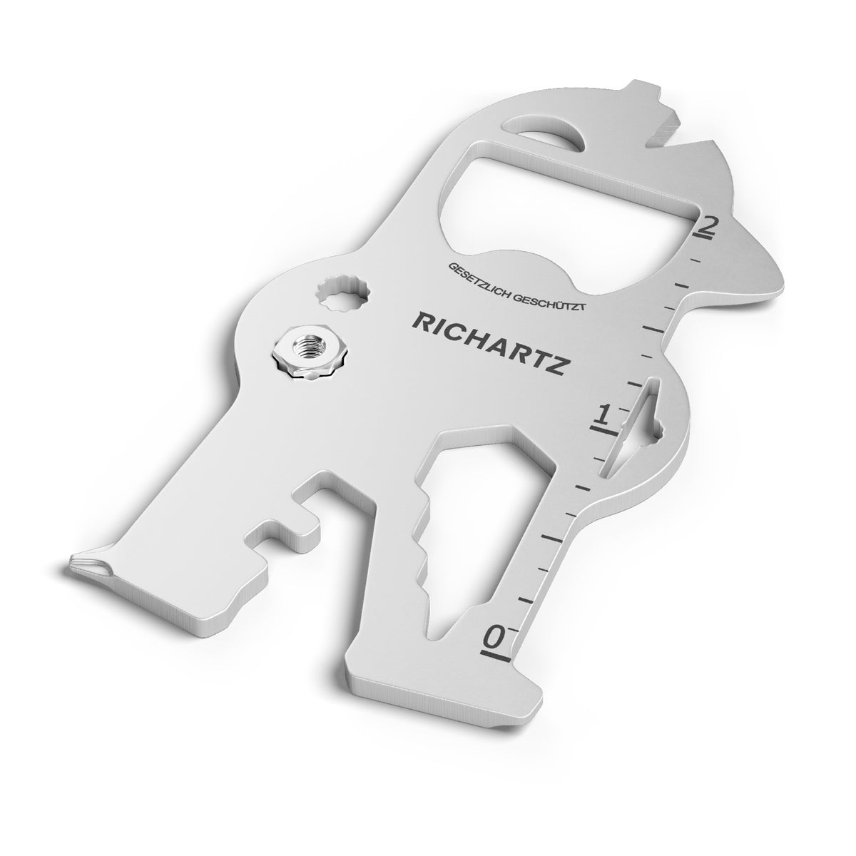 RICHARTZ KEY TOOL bob Multitool Figur mit Bauhelm – Ansicht