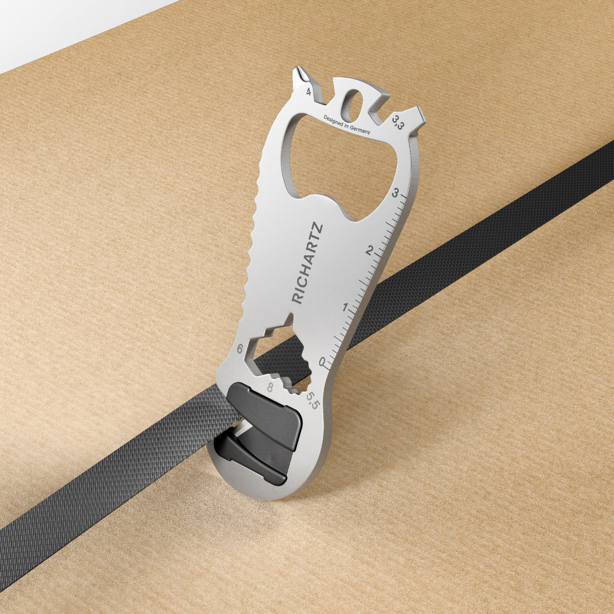 RICHARTZ KEY TOOL cut Multitool mit Paketöffner und Klinge – Ansicht