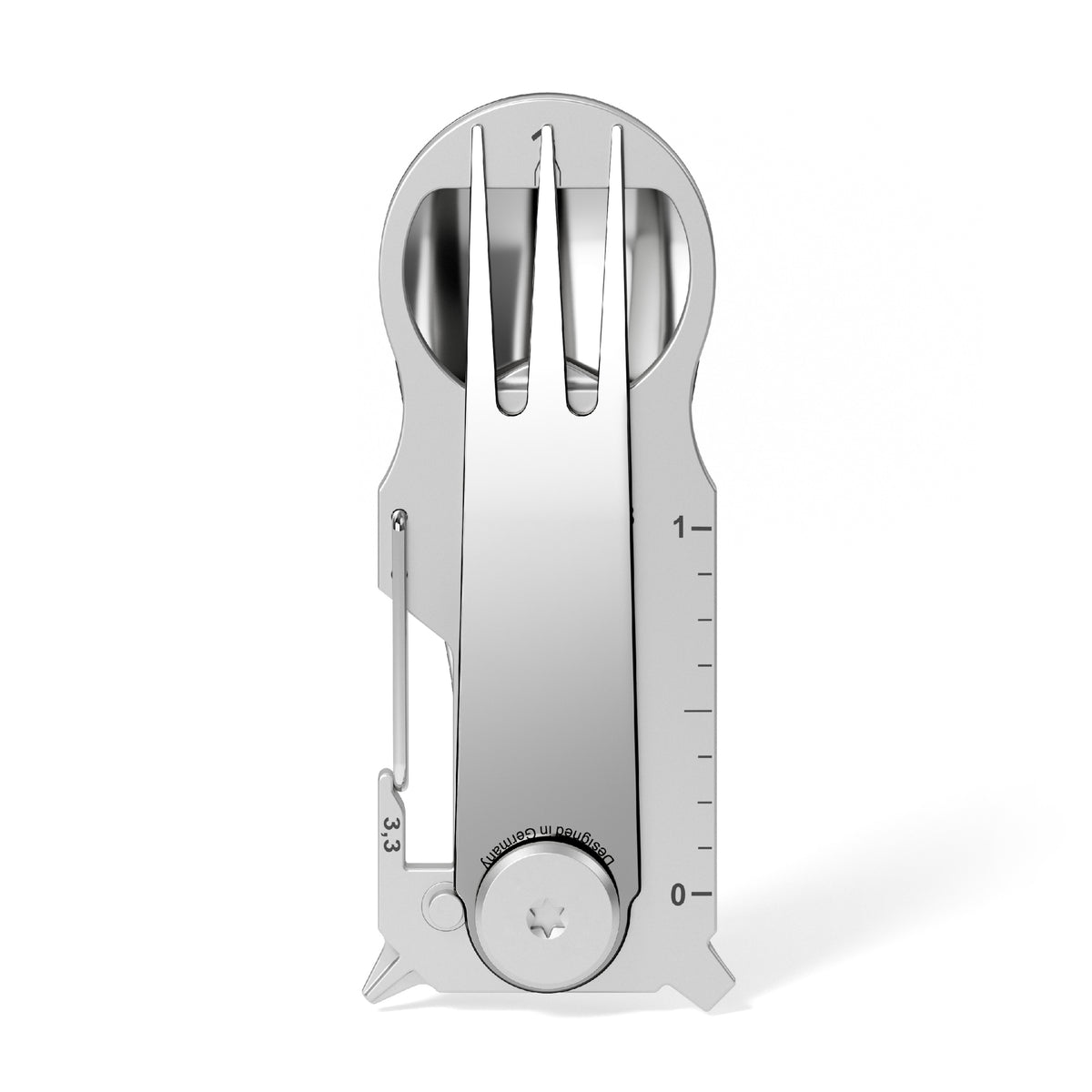 RICHARTZ KEY TOOL PLUS snack se Schlüsselanhänger mit Besteck – Vorderseite