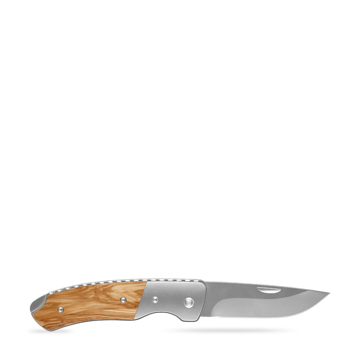 RICHARTZ LEO 200 olive Taschenmesser mit Olivenholz Griff – Vorderseite