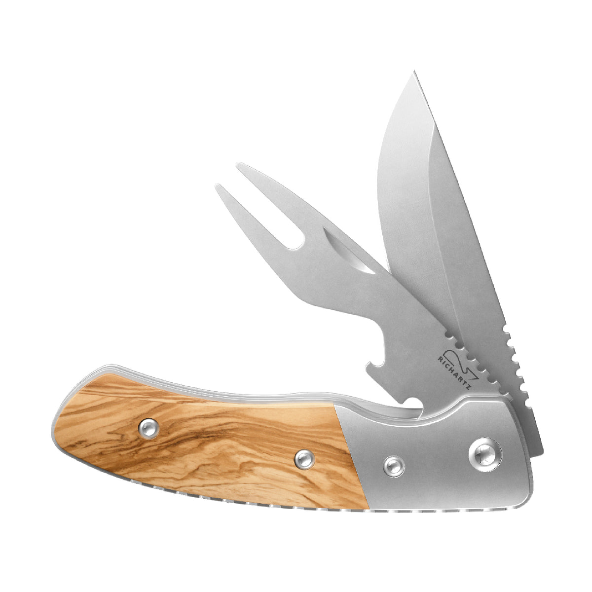 RICHARTZ LEO picknick olive Taschenmesser mit Gabel