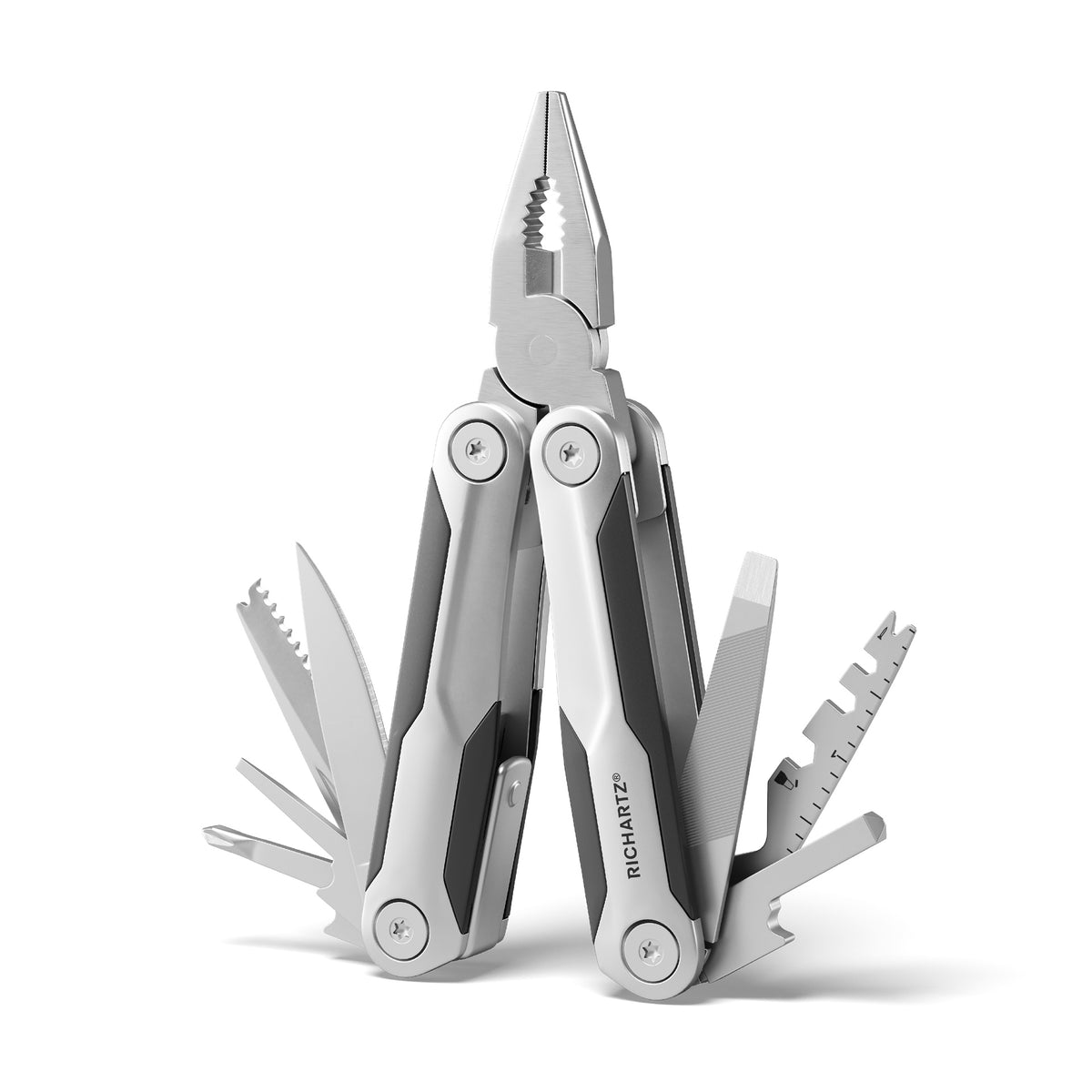 RICHARTZ NEO tool 26+ Multitool mit Zange und Gürteltasche – Ansicht schräg