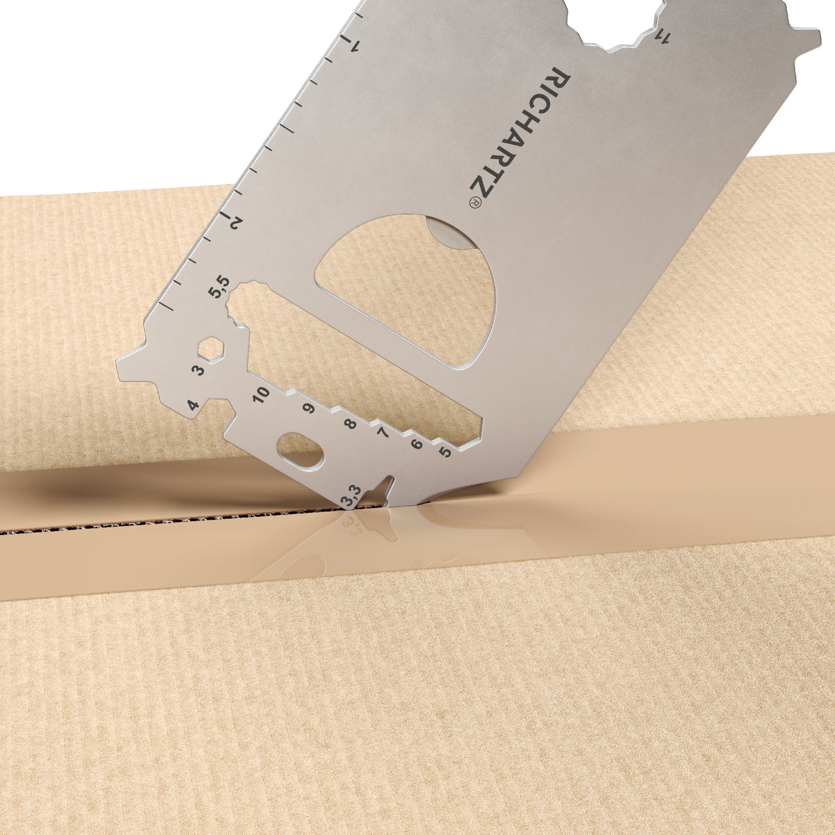 RICHARTZ POCKET CARD L23+ Multitool Karte aus Edelstahl – Ansicht