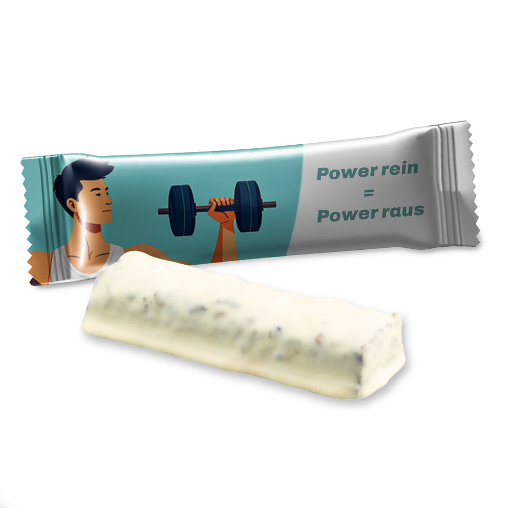 Riegel Sortiment im Flowpack – Protein Riegel Cookie Karamell, ca. 50 g